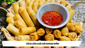 cách làm chả giò khoai môn