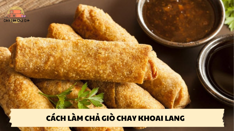 cách làm chả giò chay khoai lang